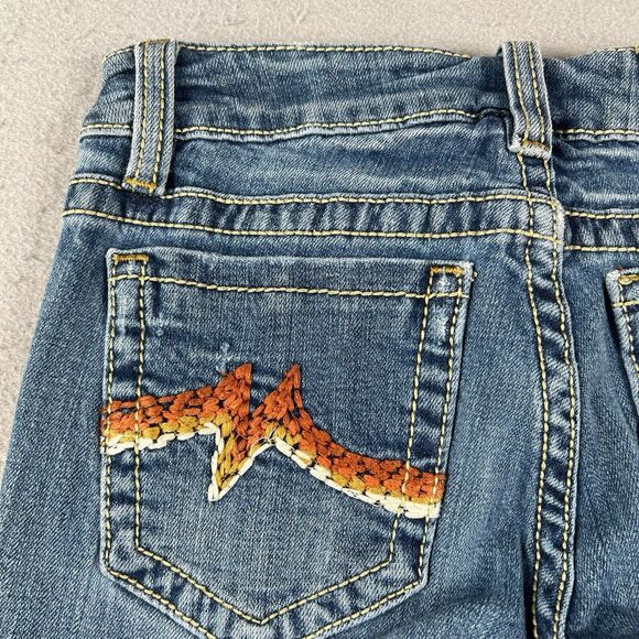 Miss Me Sunny Skinny Jeans Women’s 27x29 Blue Denim Low Rise Distressed - Picture 15 of 16